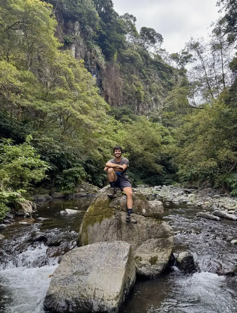 Hidden Waterfall stream walk through the valley