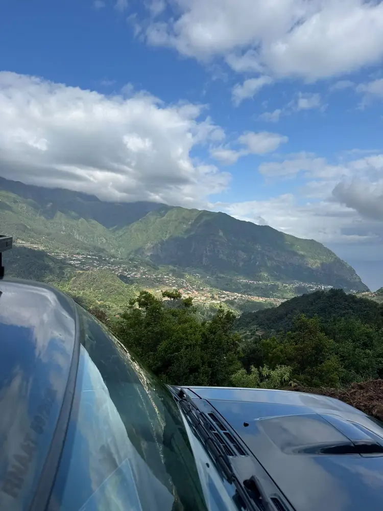 Mountain to Waves mountain road view from the 4x4