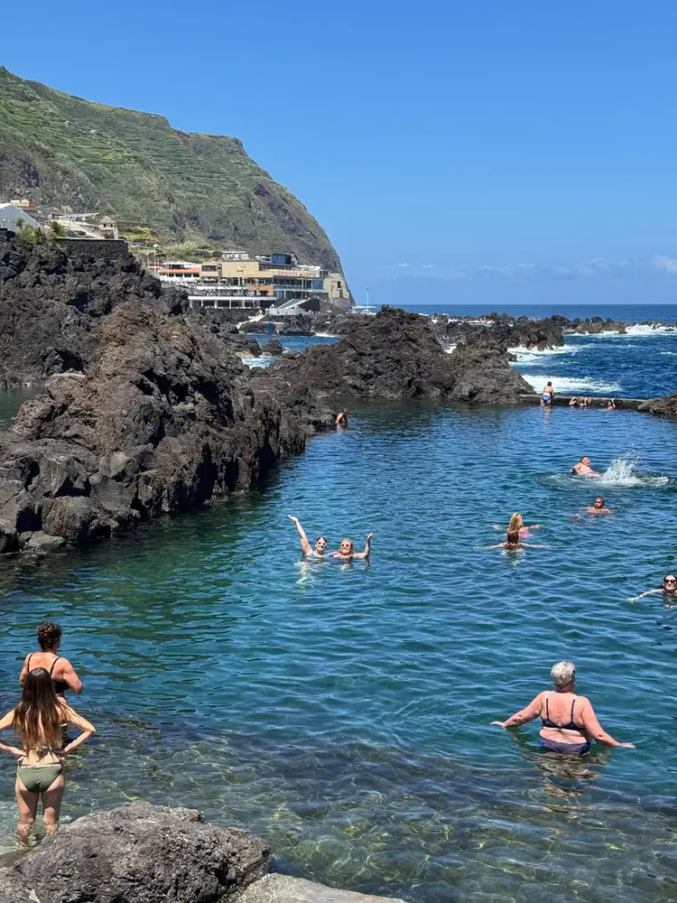 Mountain to Waves natural pools at Porto Moniz