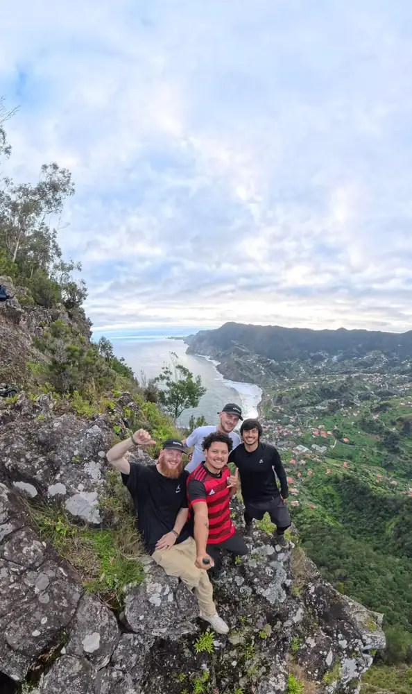 Penha D'Aguia small group on rocky trail