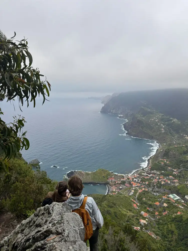 Penha D'Aguia rocky viewpoint above the sea