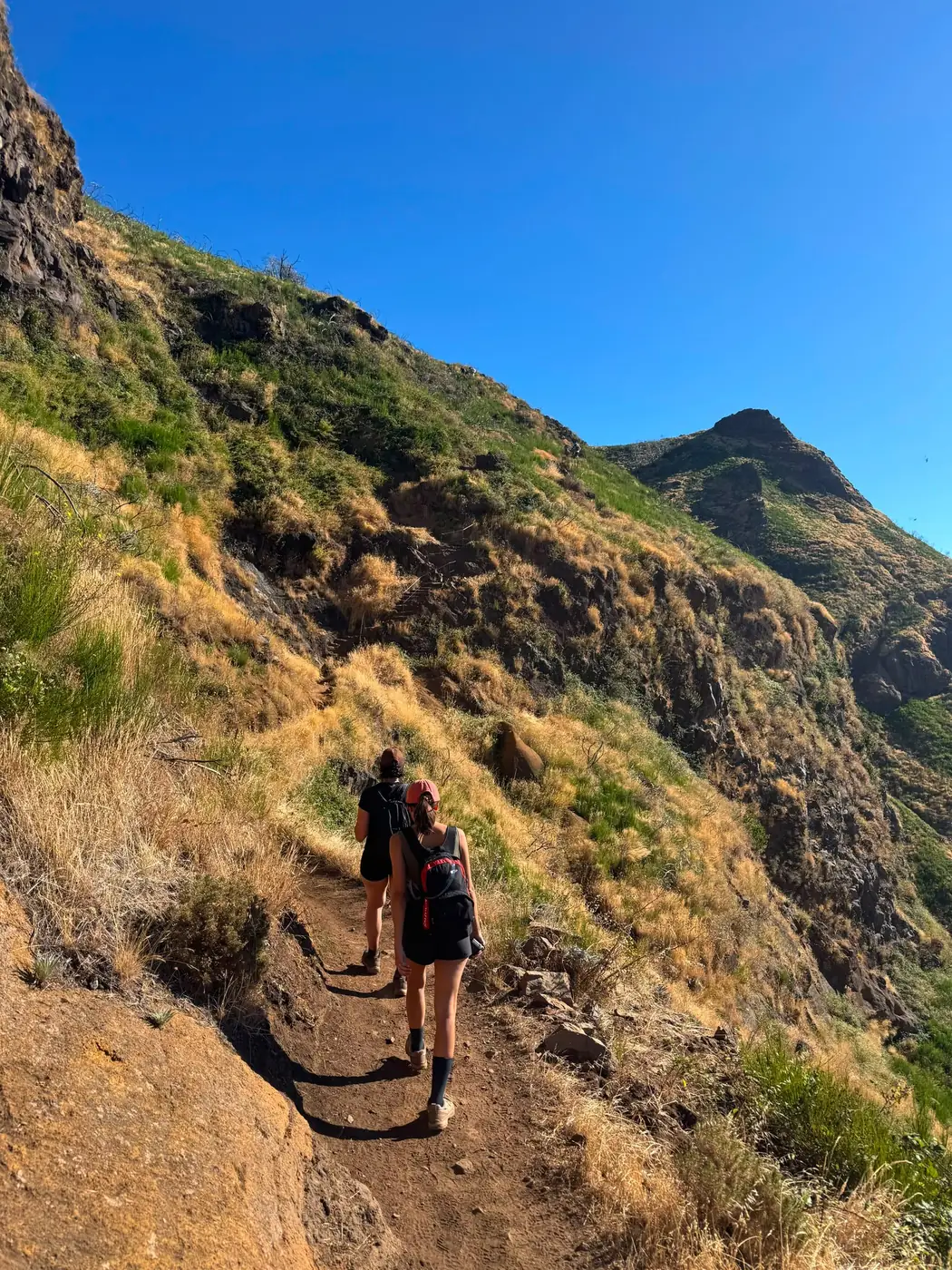 Pico Grande rocky summit and Madeira mountain range