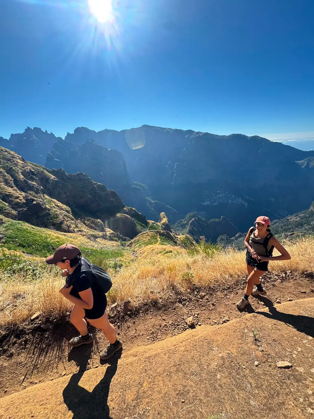 Pico Grande steep hiking path with panoramic views
