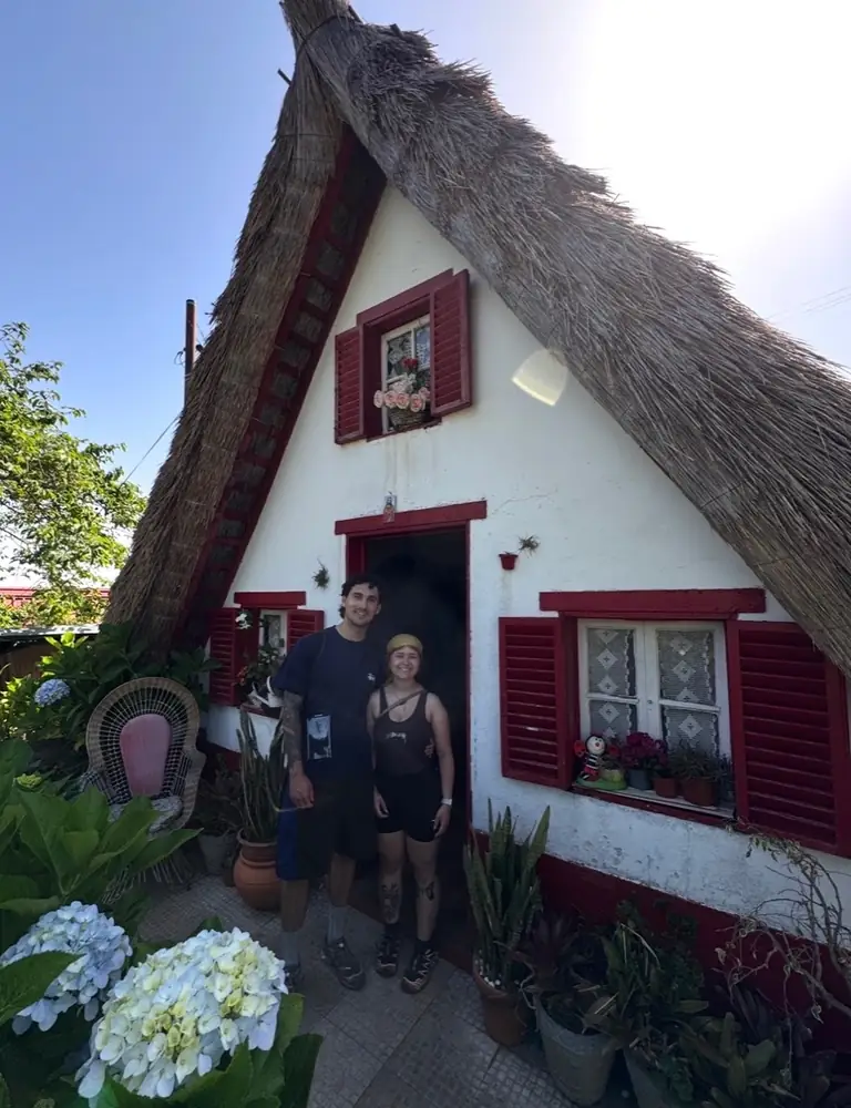 Shauna Harland review photo by a traditional Santana house